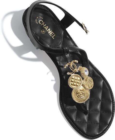 sandali chanel nero giardini|sandals in Chanel.